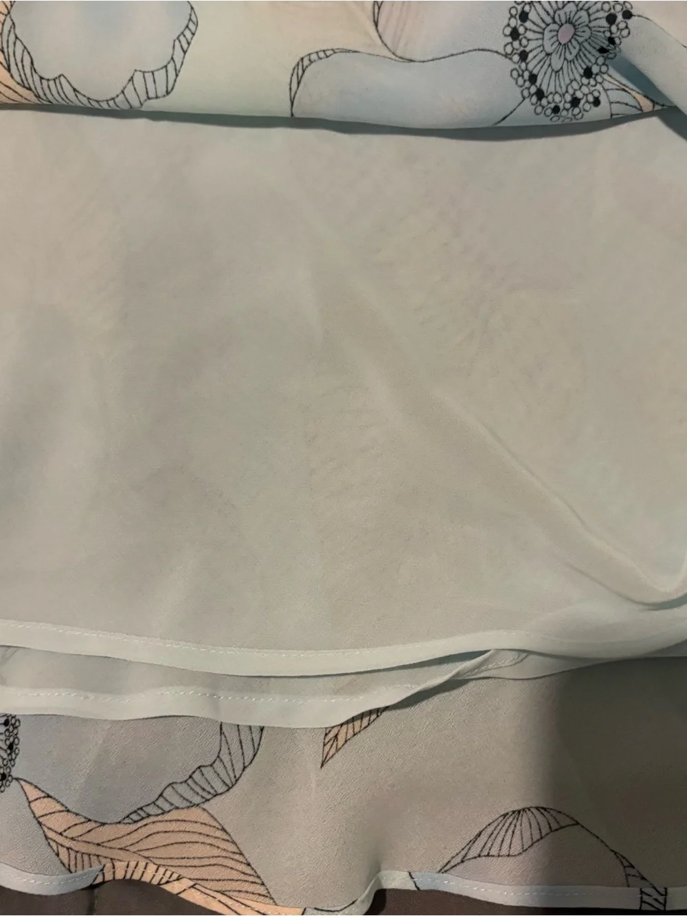 LOFT Pastel Floral A-Line Skirt - Picture 5 of 6